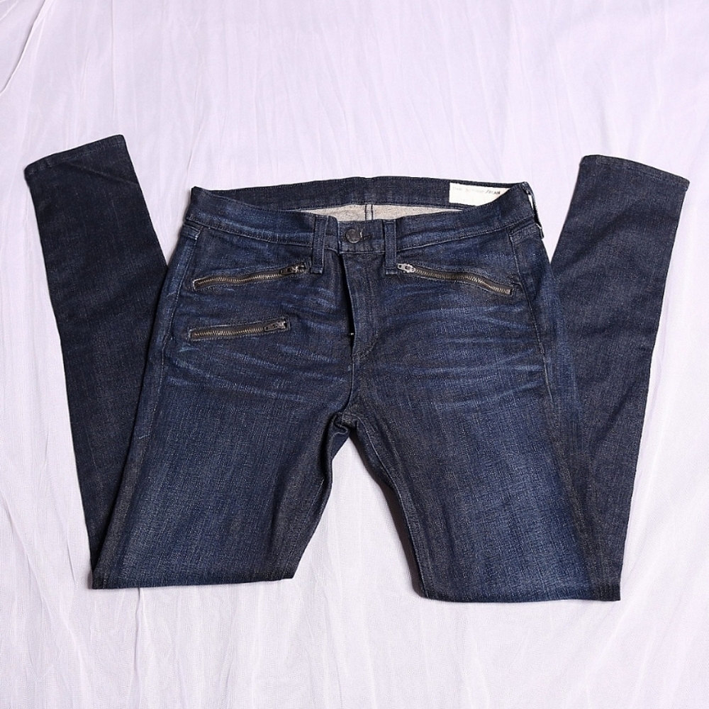 Rag & Bone Kensington Zip Skinny Jeans Size 29 - Picture 3 of 8